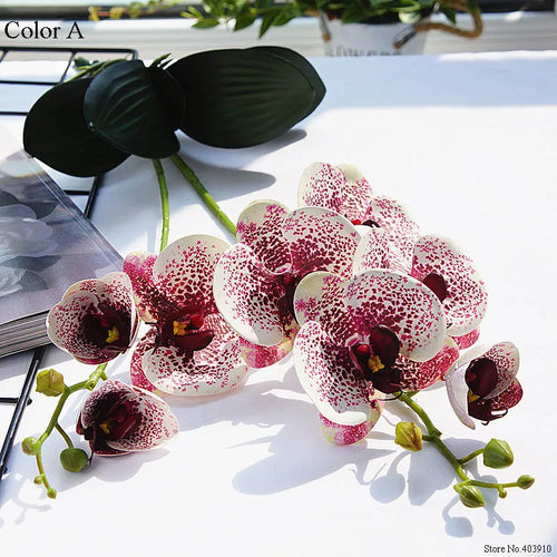 orchidée en latex luxe pour décoration mariage et événements - vue 2 sur 26