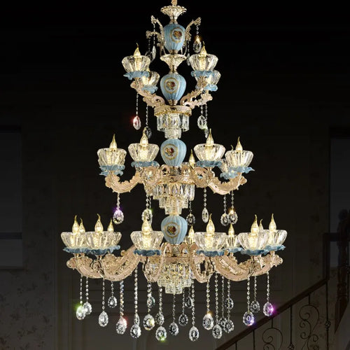 lustre moderne en cristal pour un éclairage élégant et raffiné - vue 5 sur 8