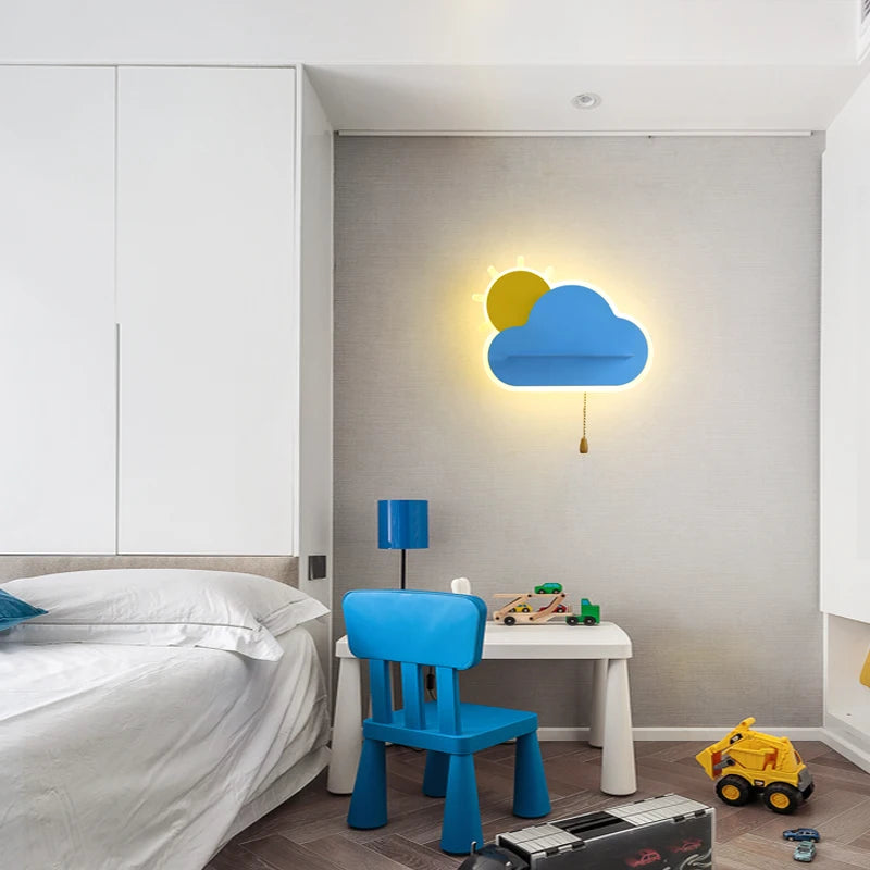 lampe de chevet en forme de nuage pour enfants - vue 7 sur 10