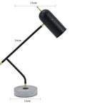 Lampe de bureau industrielle LED noir Tekna