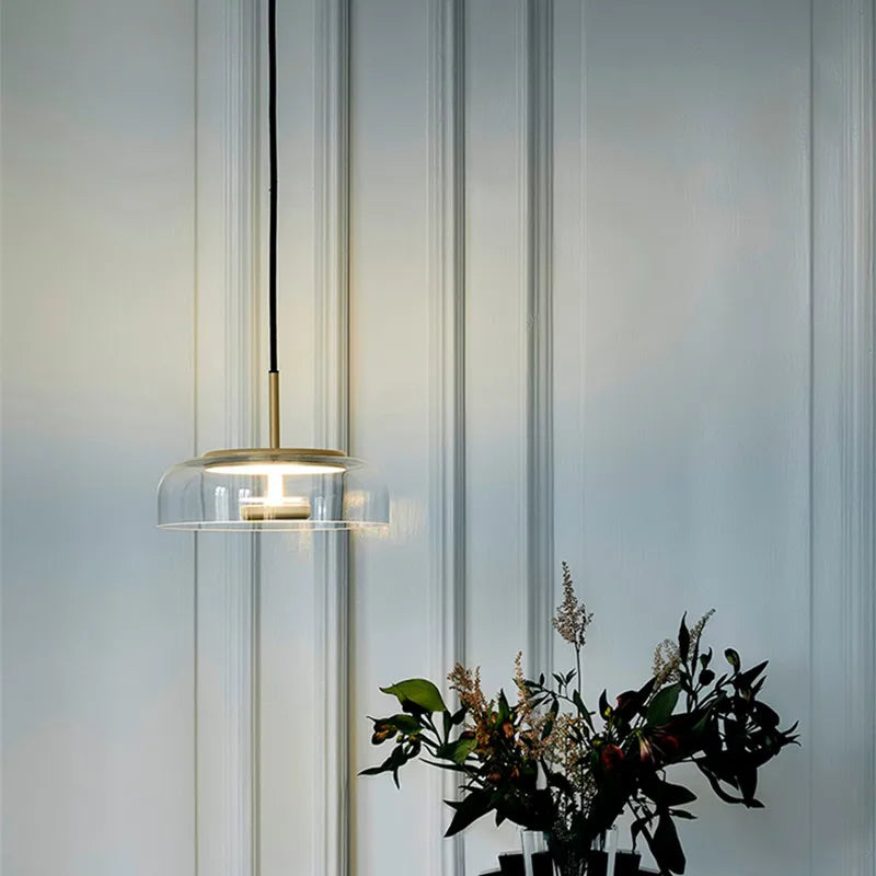 lustre scandinave moderne design luxe éclairage intérieur rond - vue 3 sur 10