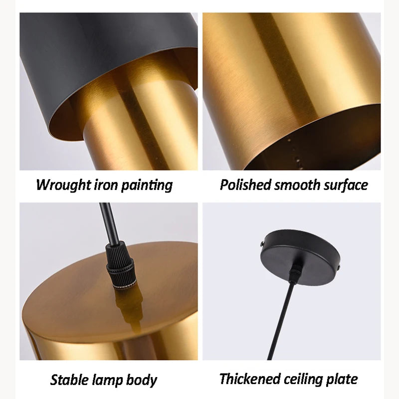 suspension créative nordique pour éclairage intérieur élégant - vue 7 sur 7