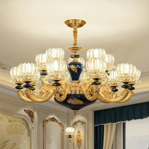 lustre moderne en céramique et verre pour intérieur élégant - vue 2 sur 14