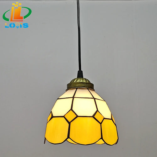 lustre en verre style tiffany pour décoration intérieure élégante - vue 13 sur 13
