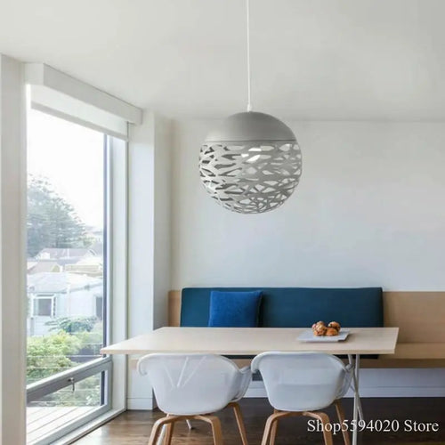 suspension led moderne en métal pour intérieur décoratif - vue 5 sur 8