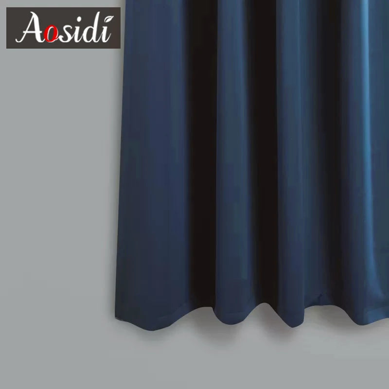 Rideau court occultant moderne pour cuisine chambre salon - vue 4 sur 12