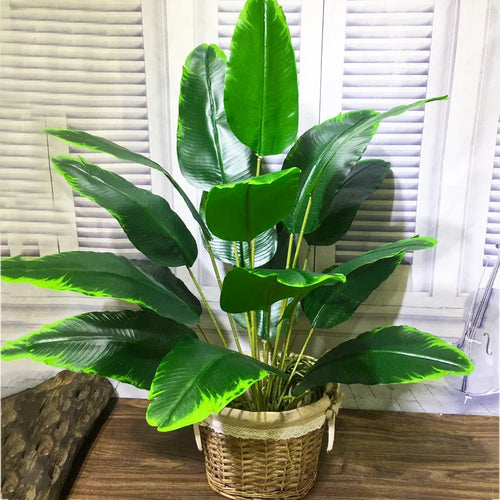 plantes artificielles tropicales feuilles de palmier pour décoration intérieure - vue 2 sur 7