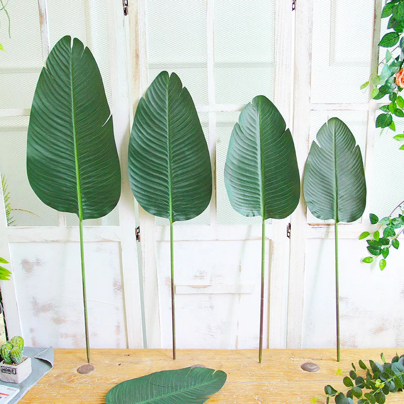 grandes plantes artificielles feuillage tropical pour décoration mariage - vue 7 sur 8
