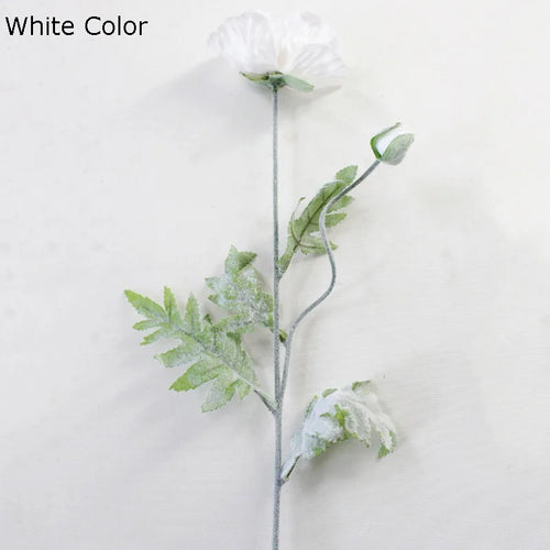grande branche de fleurs artificielles pavot pour décoration printemps - vue 10 sur 9