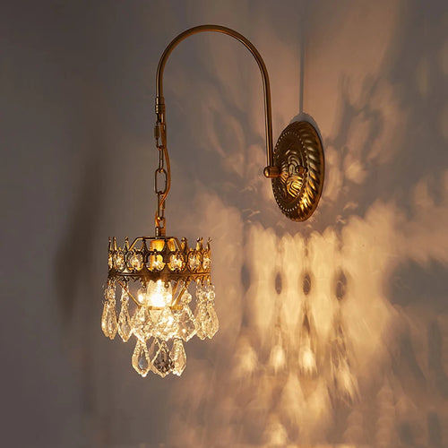 applique murale cristal luxe pour décoration intérieure et extérieure - vue 2 sur 8