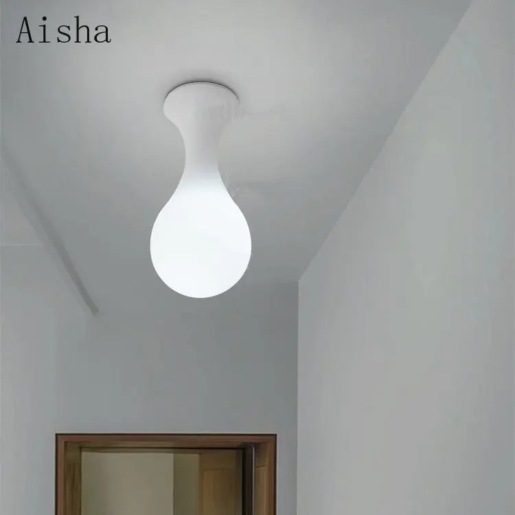 plafonnier créatif en forme de goutte de pluie design moderne - vue 7 sur 7