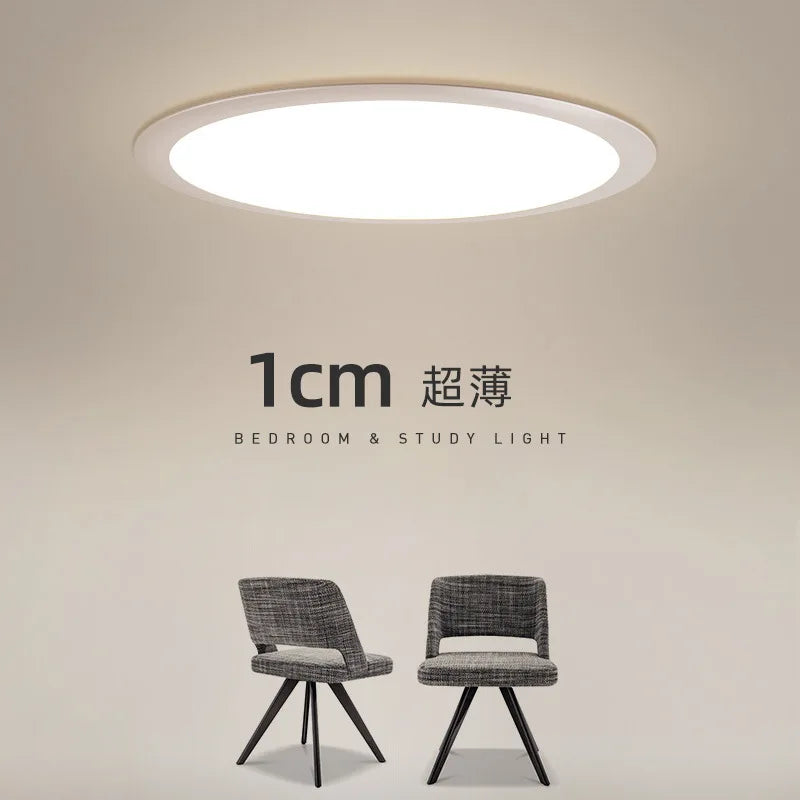 plafonnier led ultra-fin moderne simple luminaire décoratif nordique