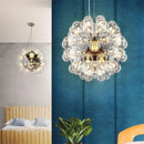 Lustre design Nordique Taraxacum bulles lumières verre miroir boule cuisine salon salle à manger bar décor