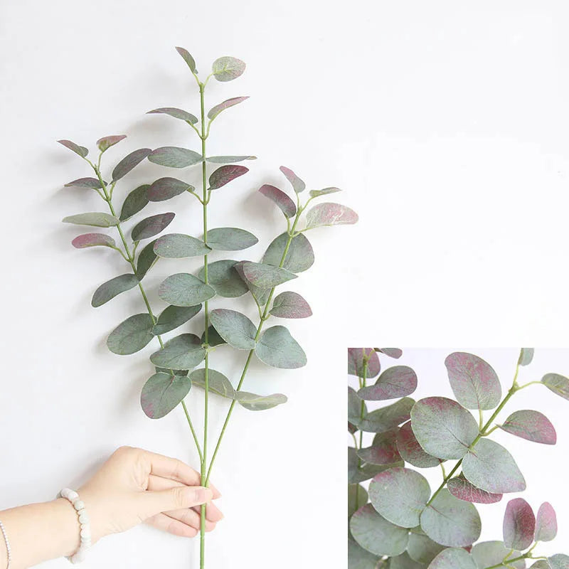 branche de feuilles artificielles en soie pour décoration intérieure et mariage - vue 4 sur 11