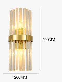 applique murale moderne led en cristal design élégant pour intérieur - vue 18 sur 23