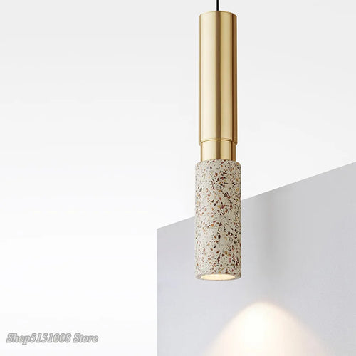suspension moderne simple en marbre de style nordique ins - vue 4 sur 11