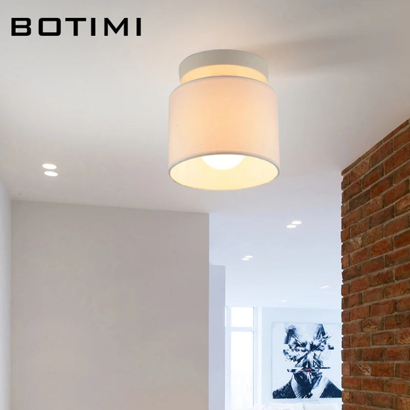 botimi tissu led plafonnier montage intérieur e27 cuisine