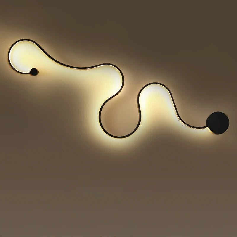 [YGFEEL] Applique murale LED Chambre moderne à côté de la lampe Étude Éclairage de lecture Applique murale Salon Décoration créative Appliques murales - vue 2 sur 14