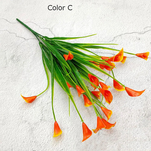 bouquet de 25 têtes de mini calla artificiel décoration florale élégante - vue 11 sur 12