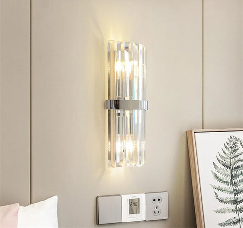 applique murale en cristal de luxe pour décoration intérieure