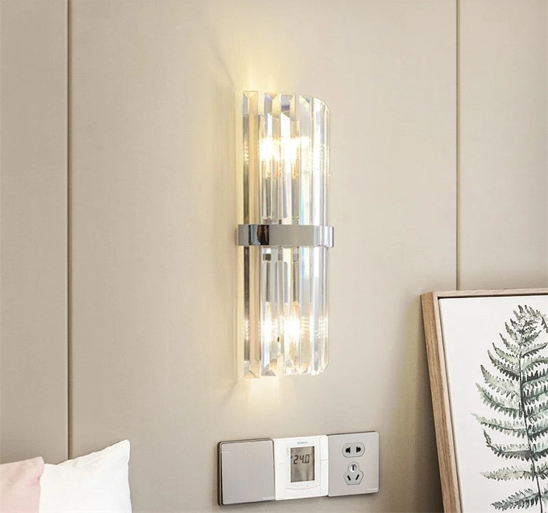 applique murale en cristal de luxe pour décoration intérieure - vue 6 sur 9