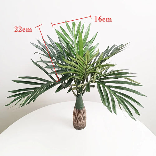 palmier artificiel monstera tropical pour décoration intérieure en pot - vue 6 sur 9
