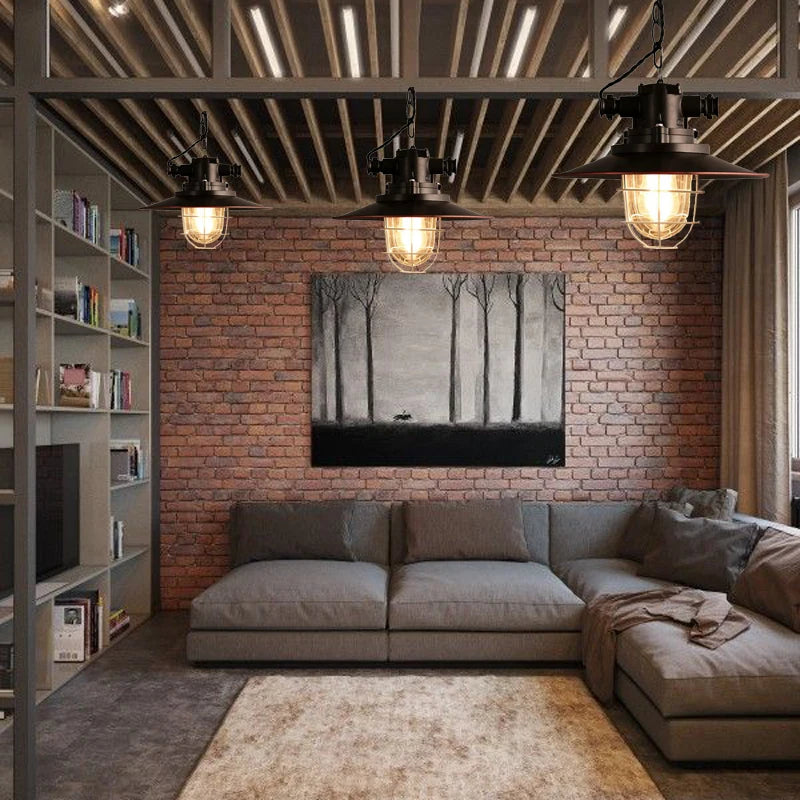 lustre rétro américain pour loft café pub étude