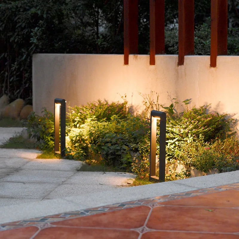 Lampe de pelouse extérieure en aluminium