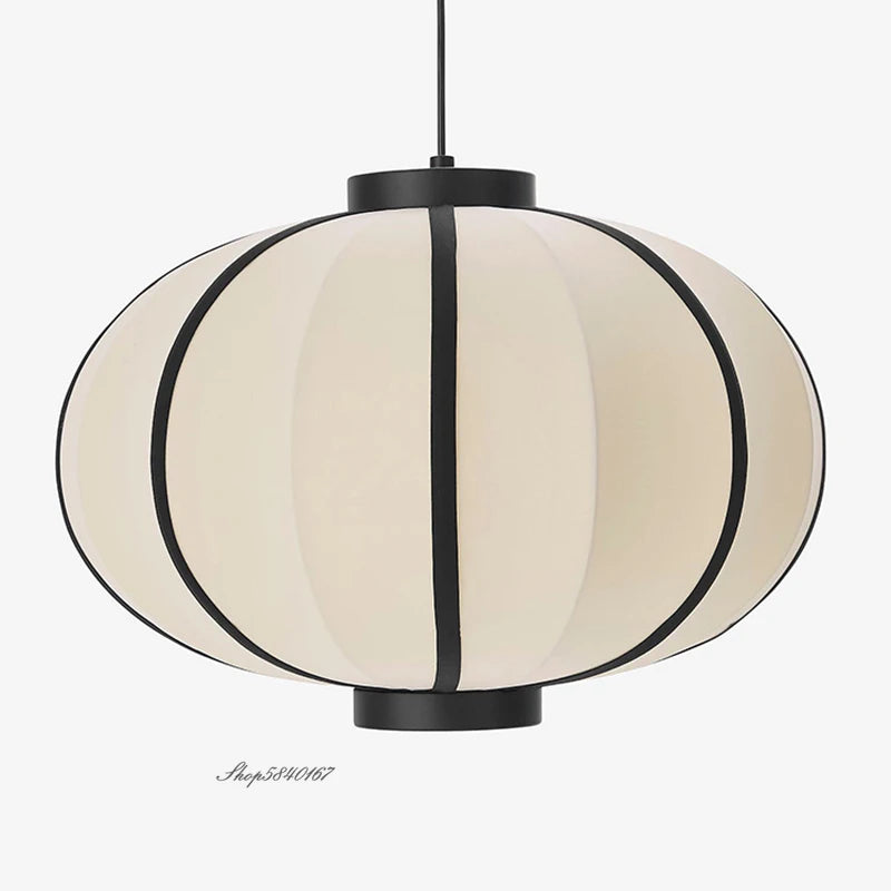 suspension tissu nordique concepteur Simple lampe à main cuisine luminaire salon salle à manger - vue 5 sur 10