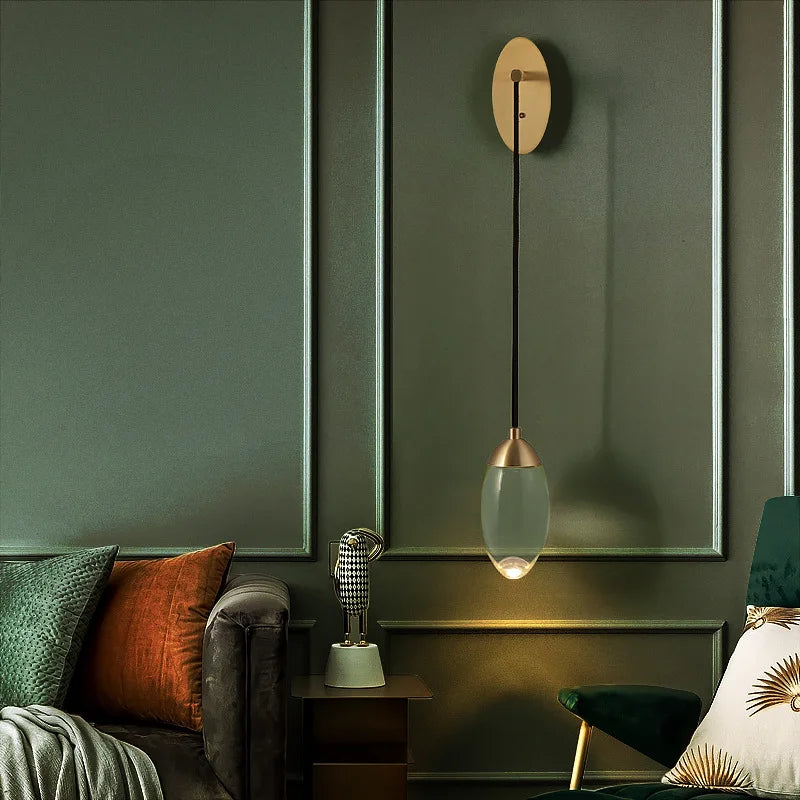applique murale LED luxe cristal Wandlamp