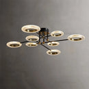 plafonnier led en cuivre avec abat-jour pmma haute transmission