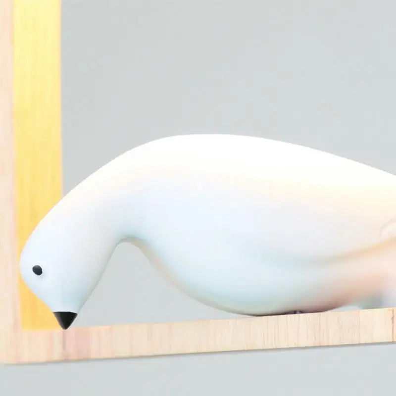 lustre en bois nordique pour oiseaux suspension romantique et chaleureuse - vue 4 sur 6