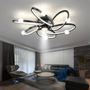 plafonnier led noir anneau maison décor luminaire