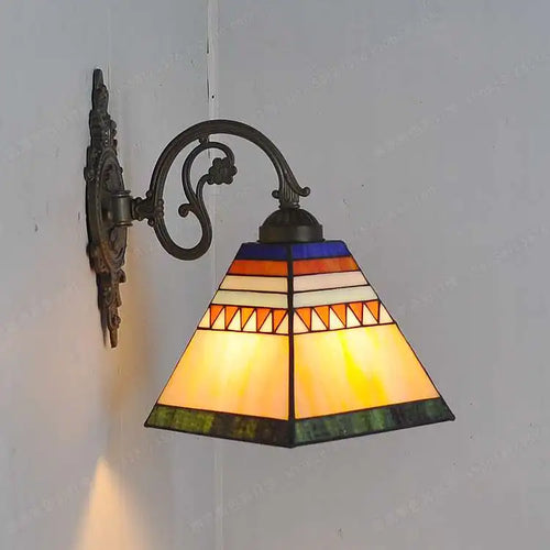 applique murale baroque américaine style tiffany pour éclairage décoratif - vue 14 sur 15