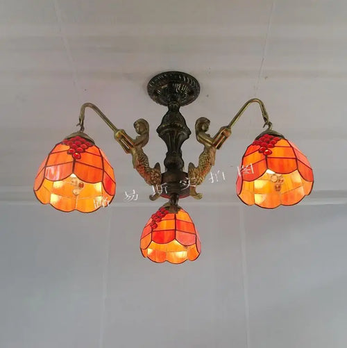lustre méditerranéen tiffany sirène pour intérieur créatif - vue 5 sur 17
