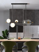 lustre led en verre style nordique pour décoration intérieure moderne