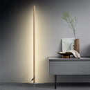 Lampadaire sur pied en bois à LED