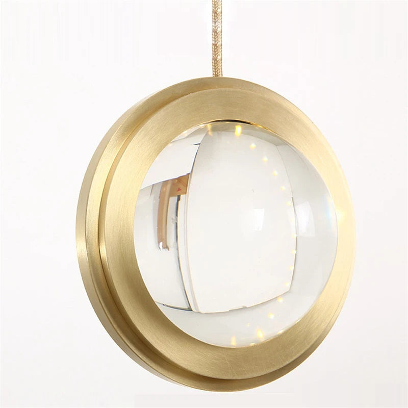 suspension moderne en cristal design luxe pour intérieur décoratif - vue 3 sur 12