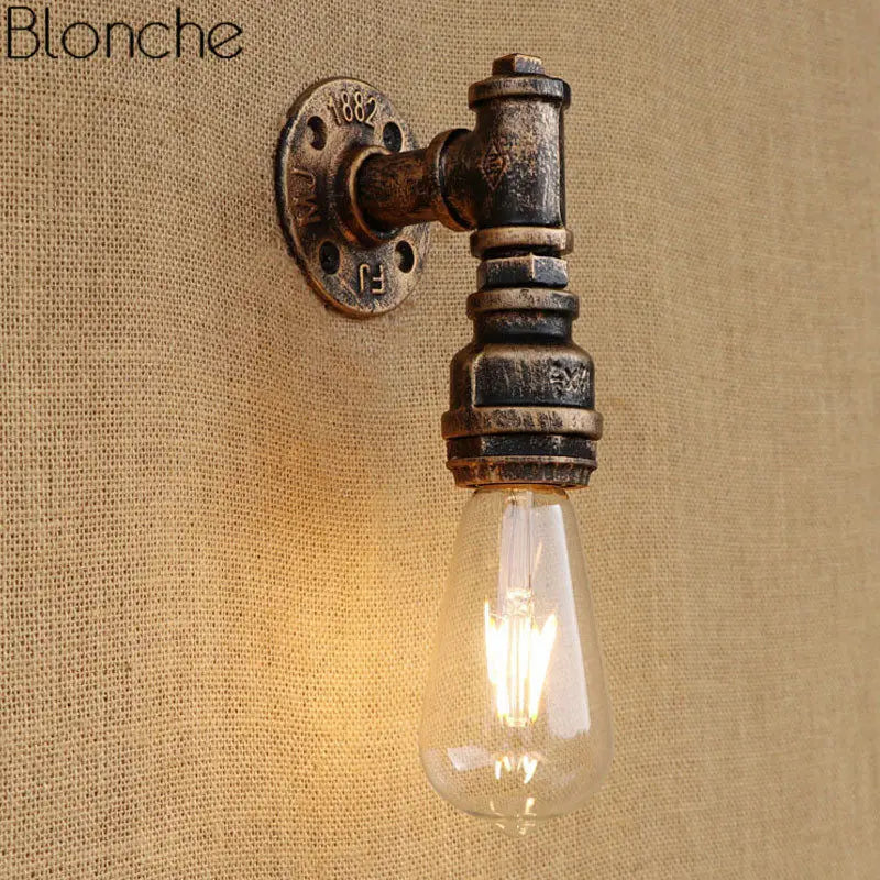 applique murale rétro en fer style industriel pour décoration intérieure - vue 6 sur 8