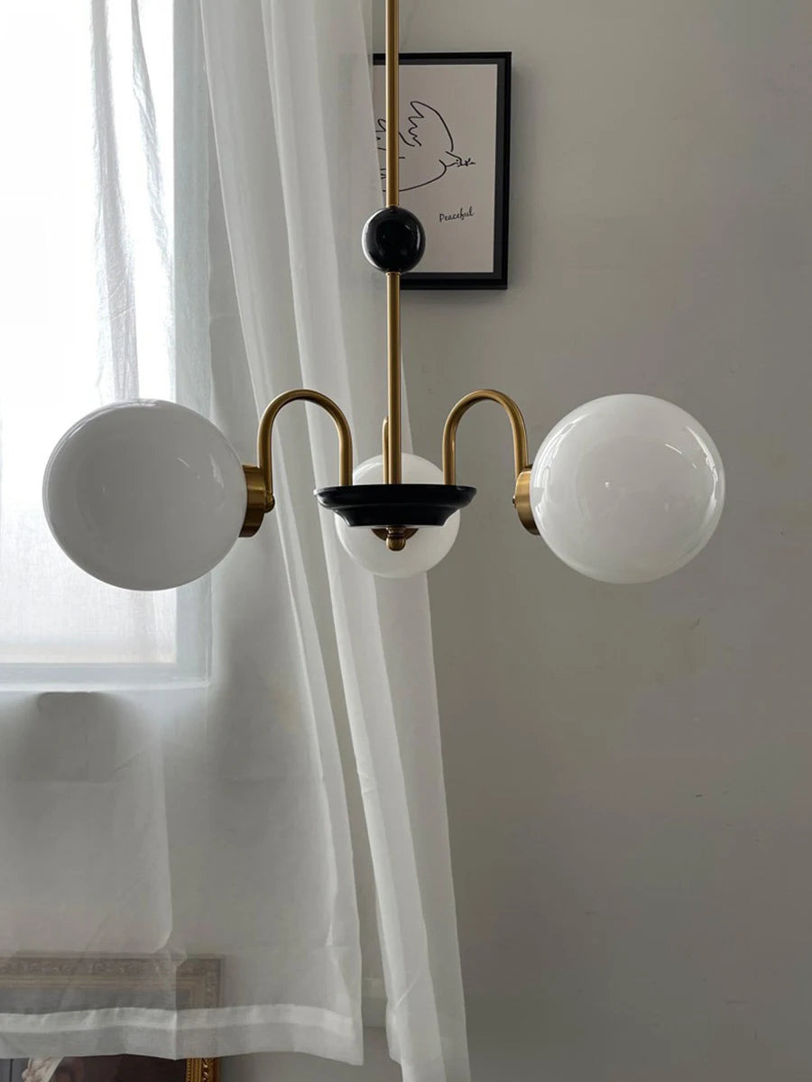 lustre moderne led décoration nordique éclairage intérieur - vue 4 sur 16
