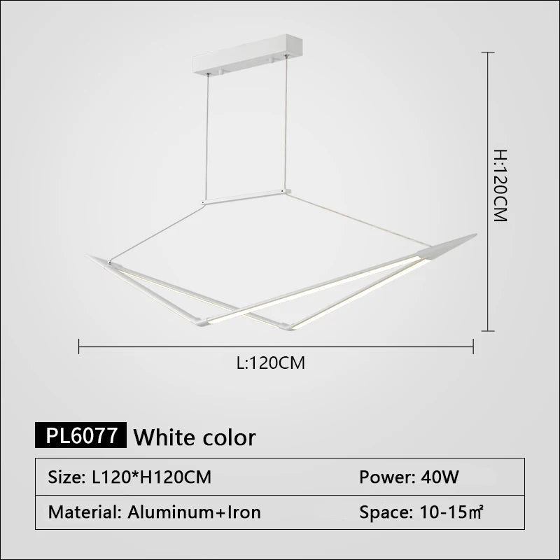 suspension led moderne dimmable pour un éclairage élégant - vue 9 sur 15