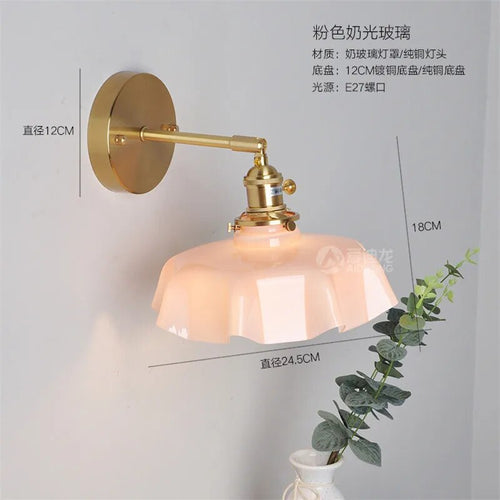applique murale led nordique verre wandlamp 2021