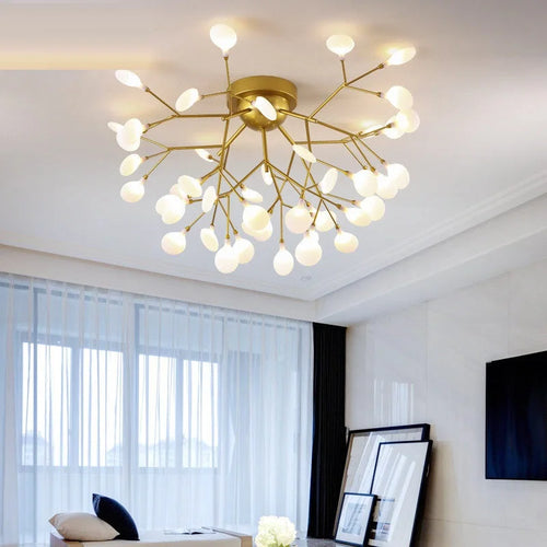 lustre moderne à leds créatif - vue 2 sur 9