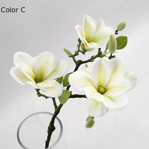 têtes de fleurs artificielles de magnolia pour décoration de mariage et fête - vue 11 sur 11