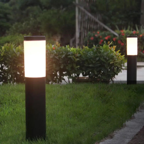 Lampe LED extérieure moderne en acier inoxydable