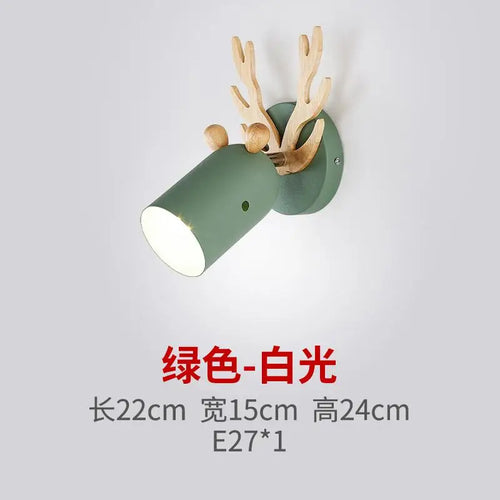 applique murale en bois de cerf design nordique pour intérieur enfant - vue 9 sur 9