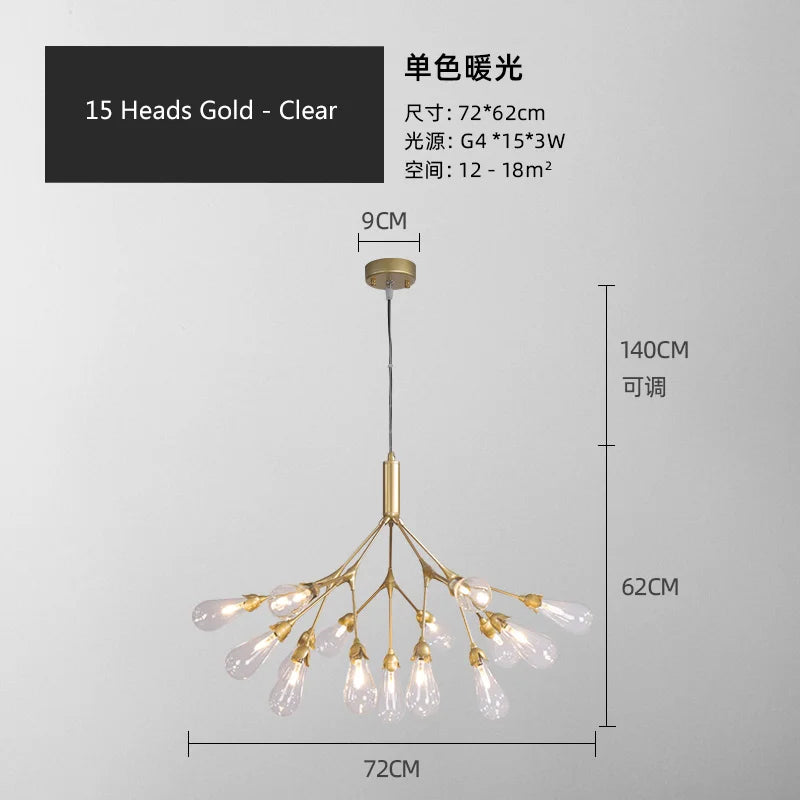 lustre luciole design post-moderne pour intérieur élégant et créatif - vue 19 sur 23