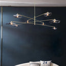 lustre à fleurs led design moderne fait main pour intérieur créatif