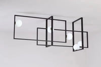 lustre led moderne design innovant cadre doré boule verre