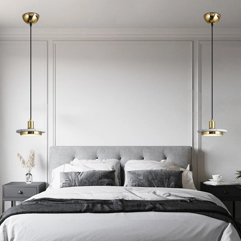 Suspension en marbre au design nordique créatif - vue 5 sur 8